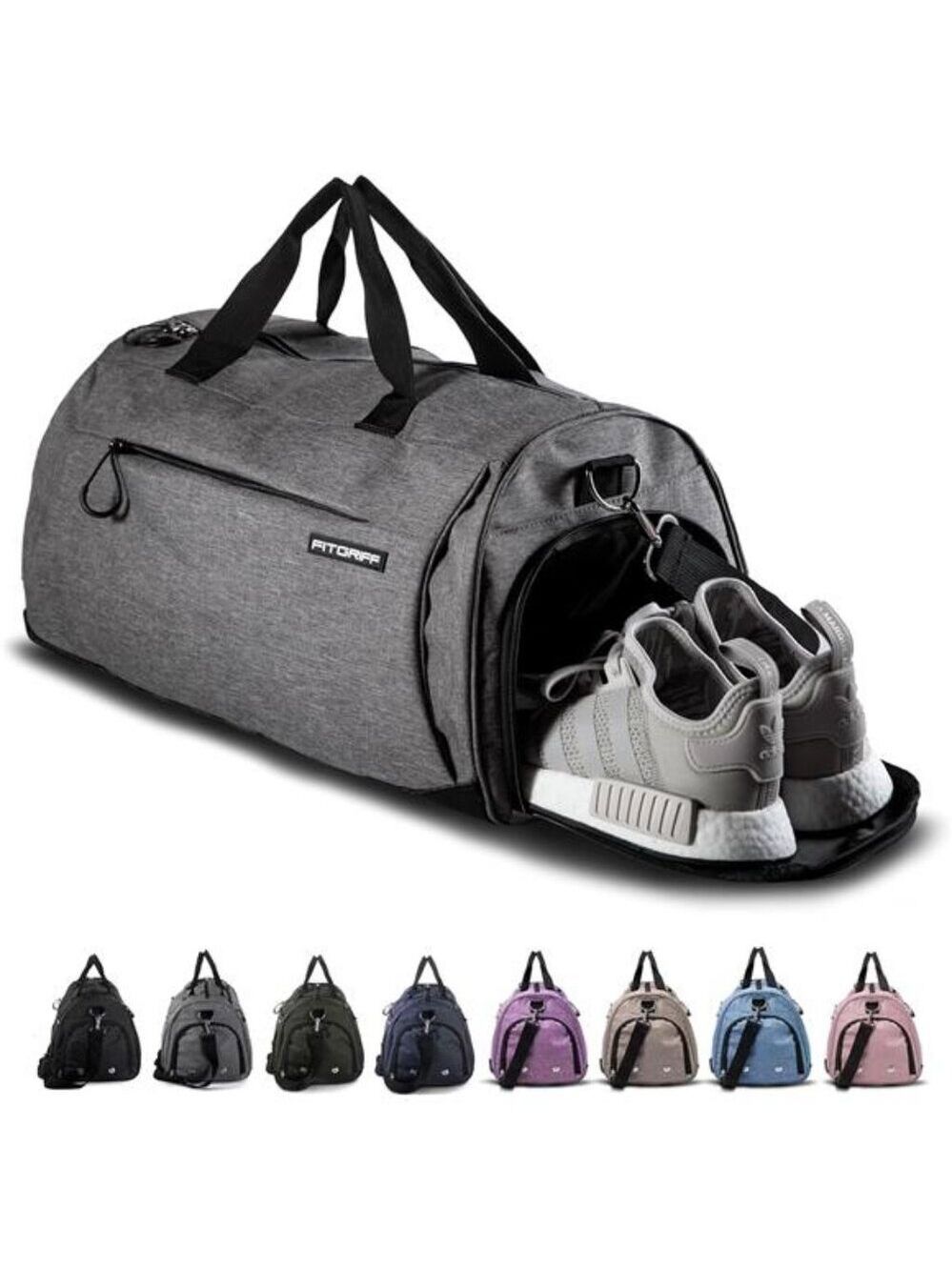 Gym Duffle Bag Men Women Travel Workout Fitness Sports Bag Shoe Wet Compartment